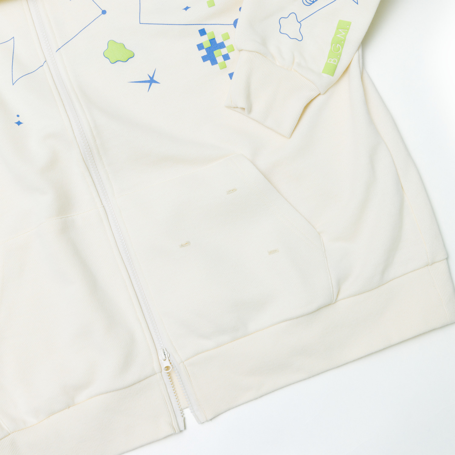 “B.G.M.” Zip Hoodie
