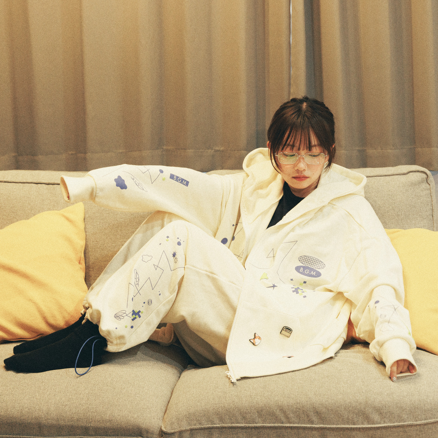 “B.G.M.” Sweat Pants