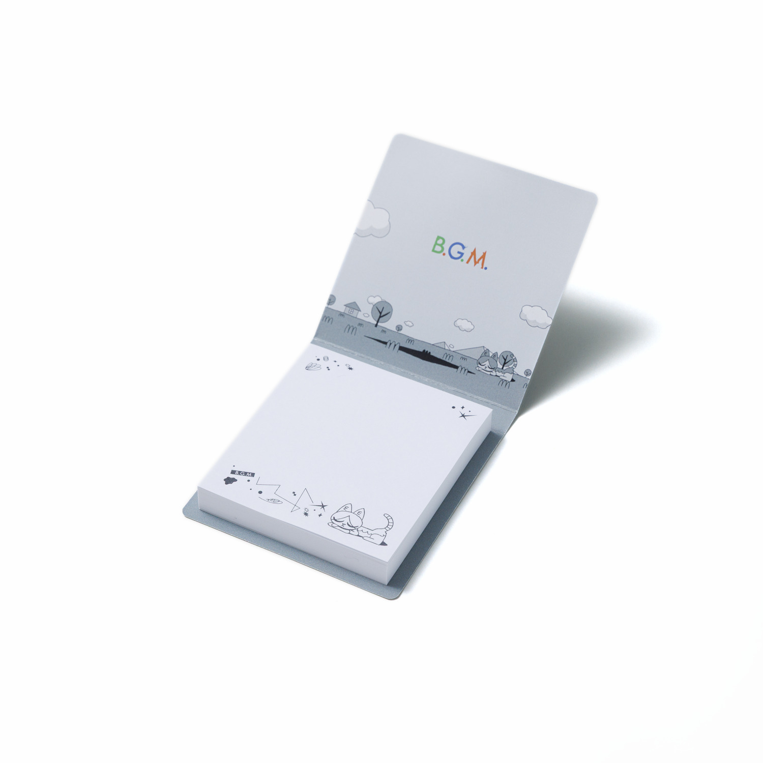 “B.G.M.” Sticky Memo Pad