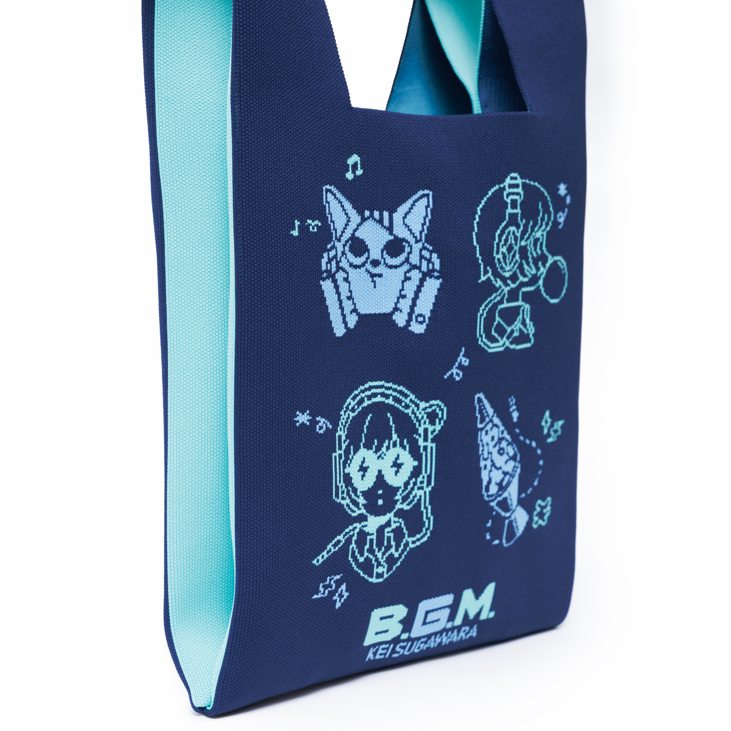 “B.G.M.” Knit Bag