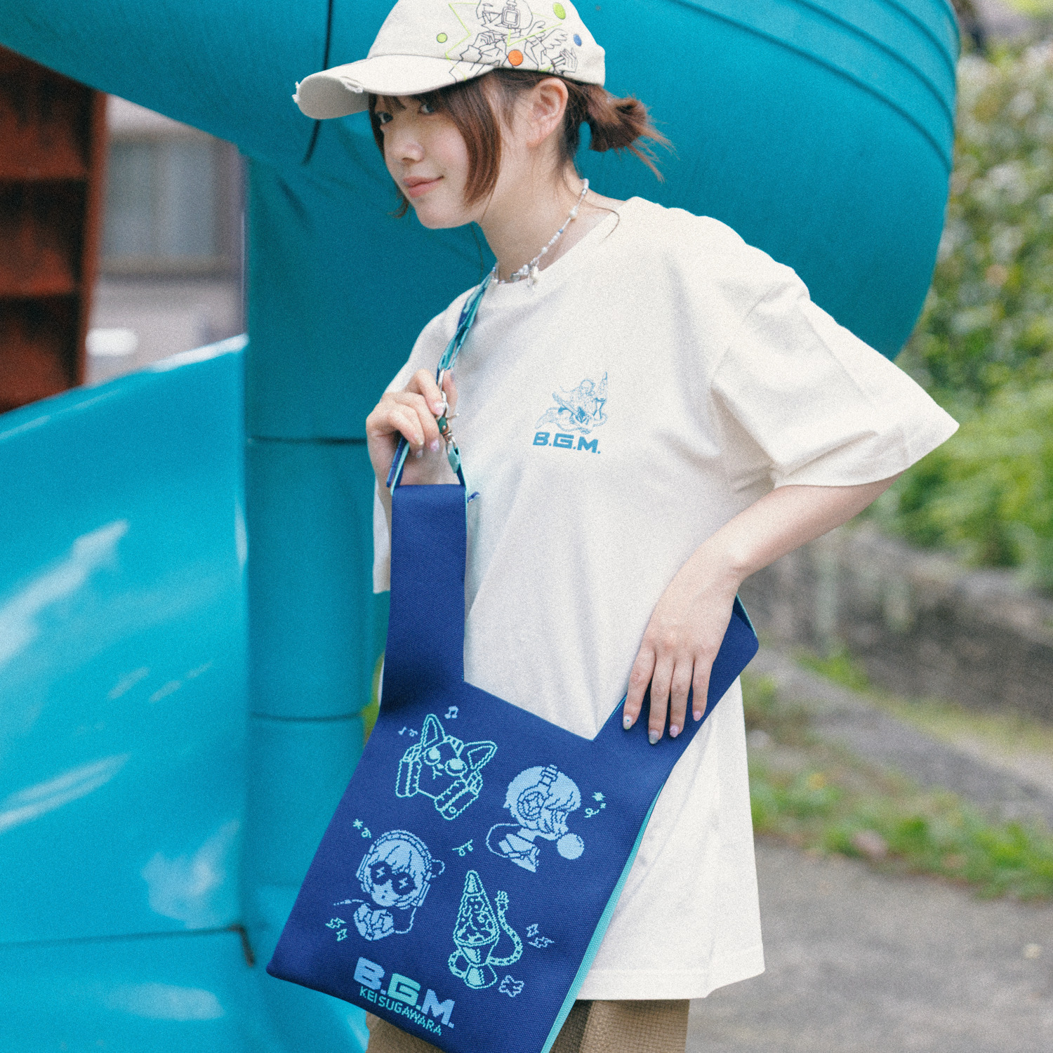 “B.G.M.” Knit Bag