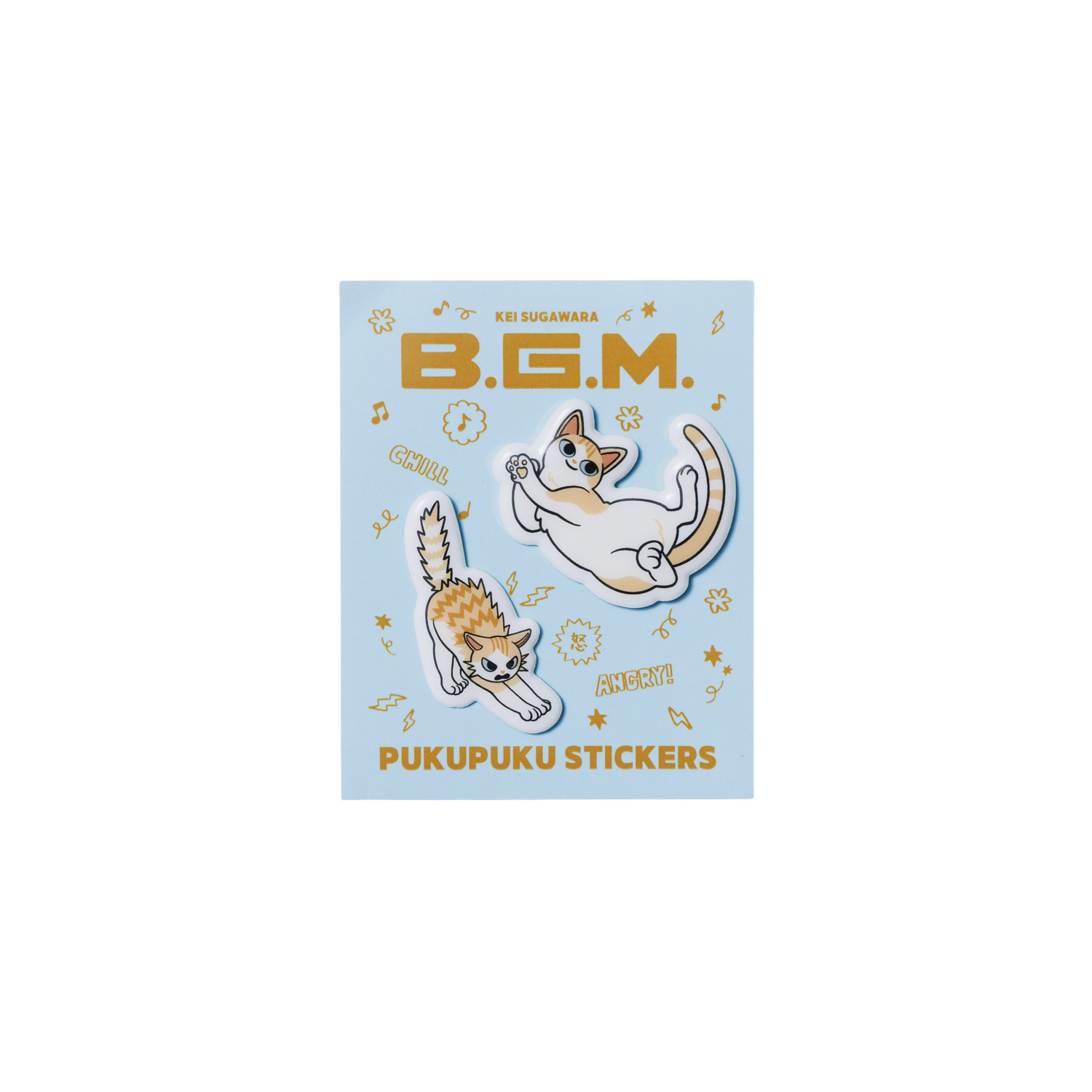 “B.G.M.” PUKUPUKU Stickers