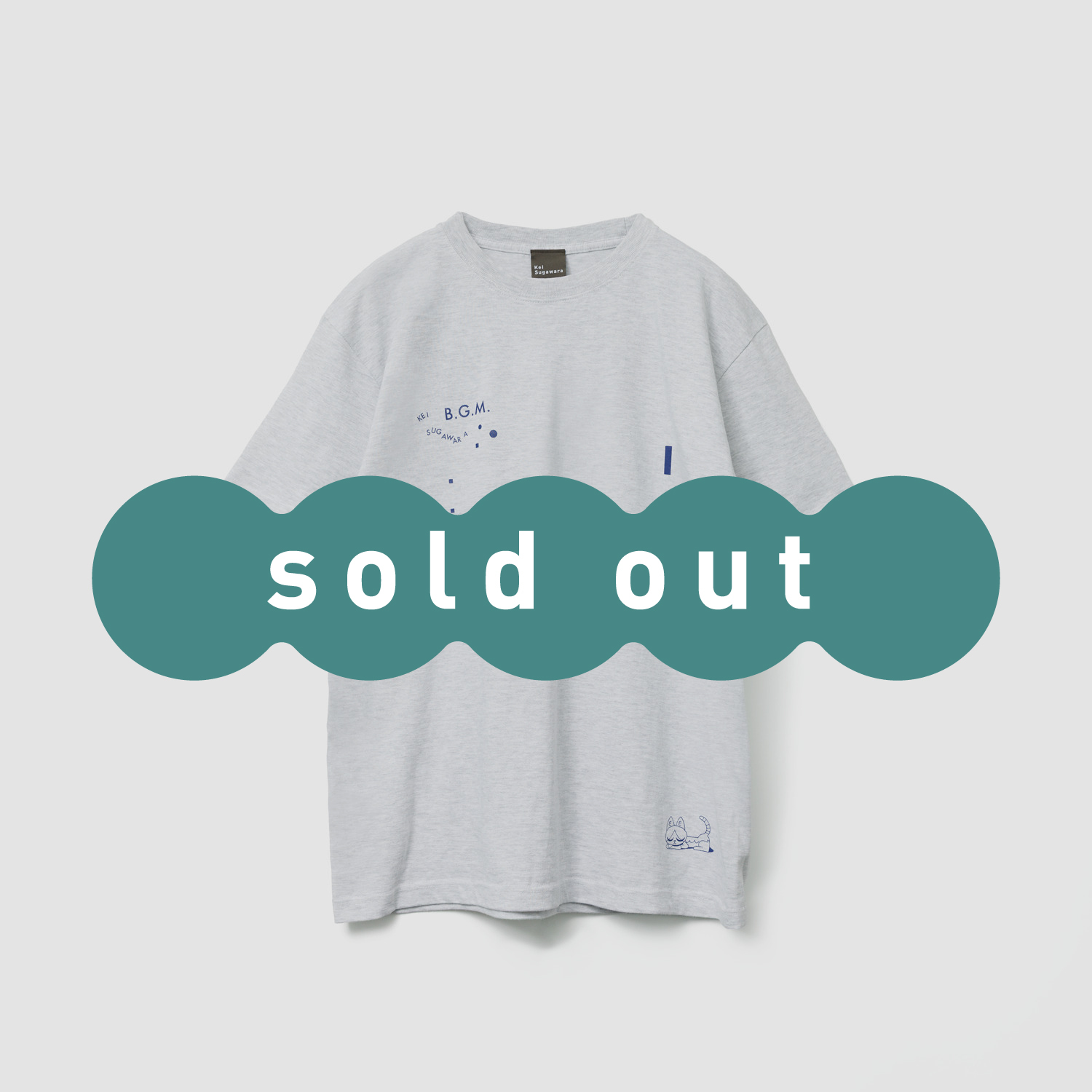 菅原圭　B.G.M. Tシャツ　グッズ　POPUP Graphic Tee B.G.M.” Graphic Tee | Kei Sugawara STORE | 菅原圭 Official Site