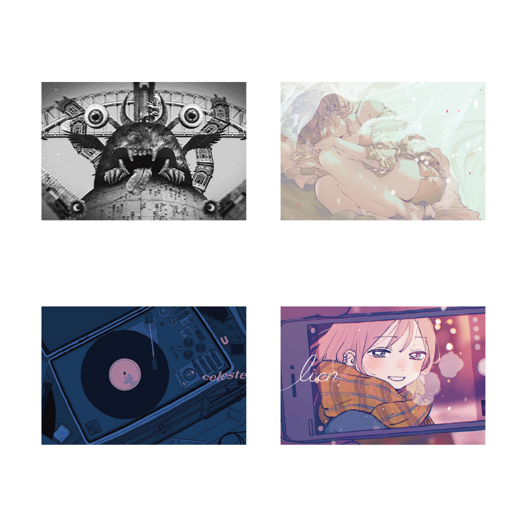 Postcard Set (33pcs) – POP-UP “B.G.M.”